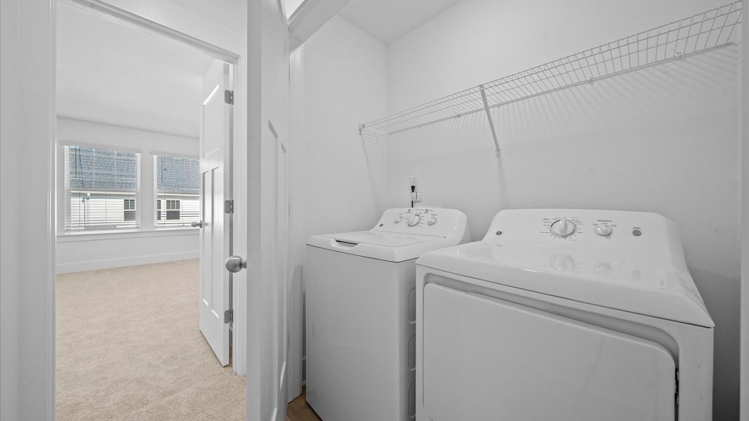 Furnished interior view inside a new home in Hickory Heights, Greenville (Image 9). Furnished interior view inside a new home in Hickory Heights, Greenville (Image 9).