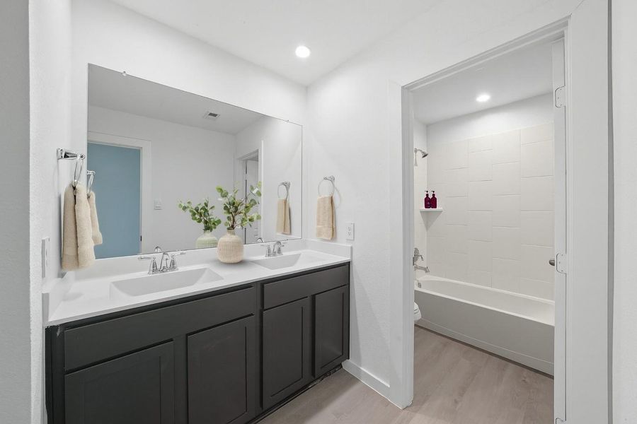 Furnished interior view inside a new home in , Houston (Image 9).