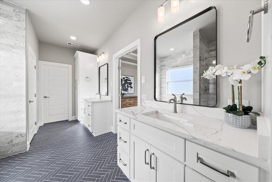 Furnished interior view inside a new home in , Godley (Image 27).