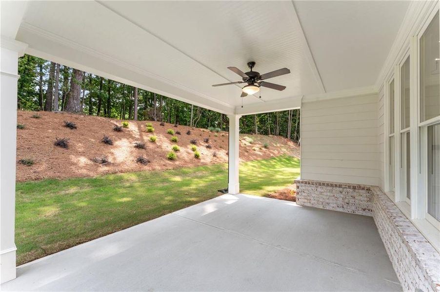 Exterior details and patio area of a home in Lanesborough, Marietta (Image 24).