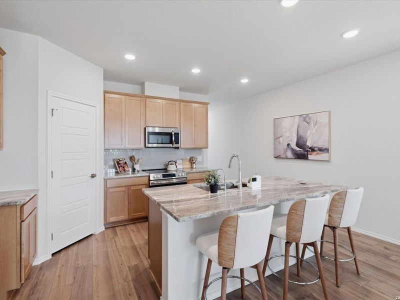 Furnished interior view inside a new home in Agave, San Antonio (Image 11).