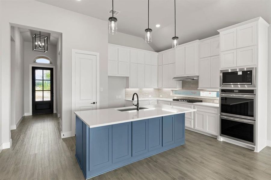 Furnished interior view inside a new home in Brookfield, Melissa (Image 6). Furnished interior view inside a new home in Brookfield, Melissa (Image 6).