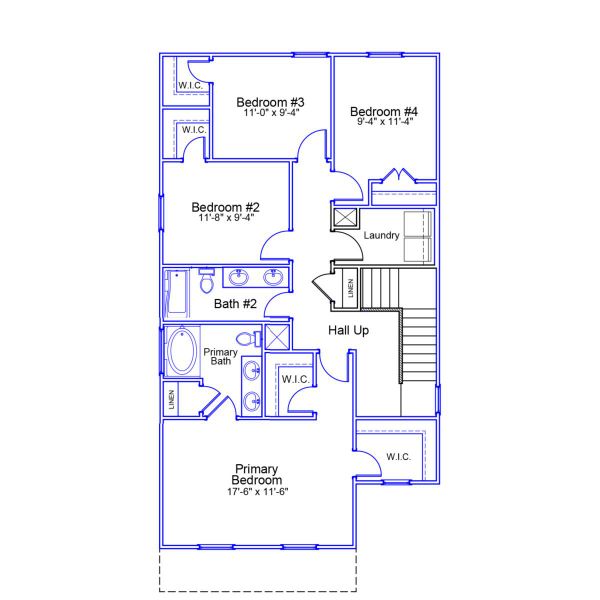 2D floor plan layout of this home in Laurinton Farms, Hopkins, SC (Image 3).