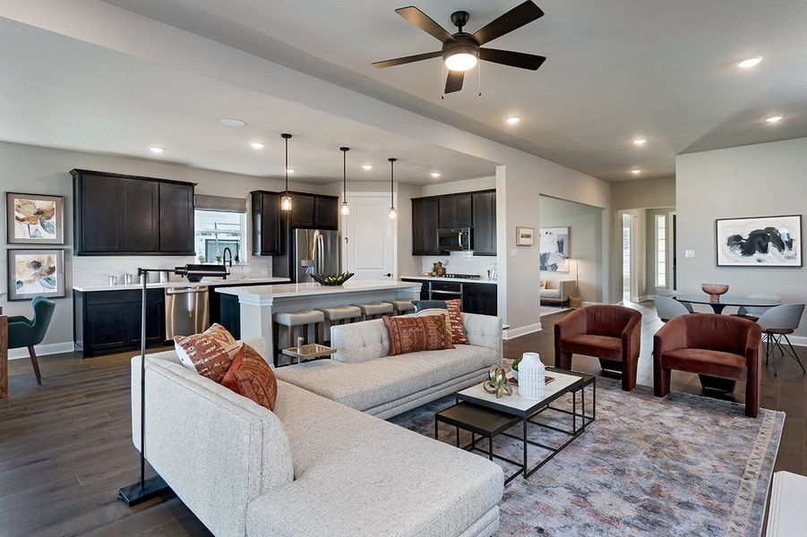 Representative furnished interior of a home built from the Driftwood by Taylor Morrison in Nolina 50s, Georgetown (Image 5).