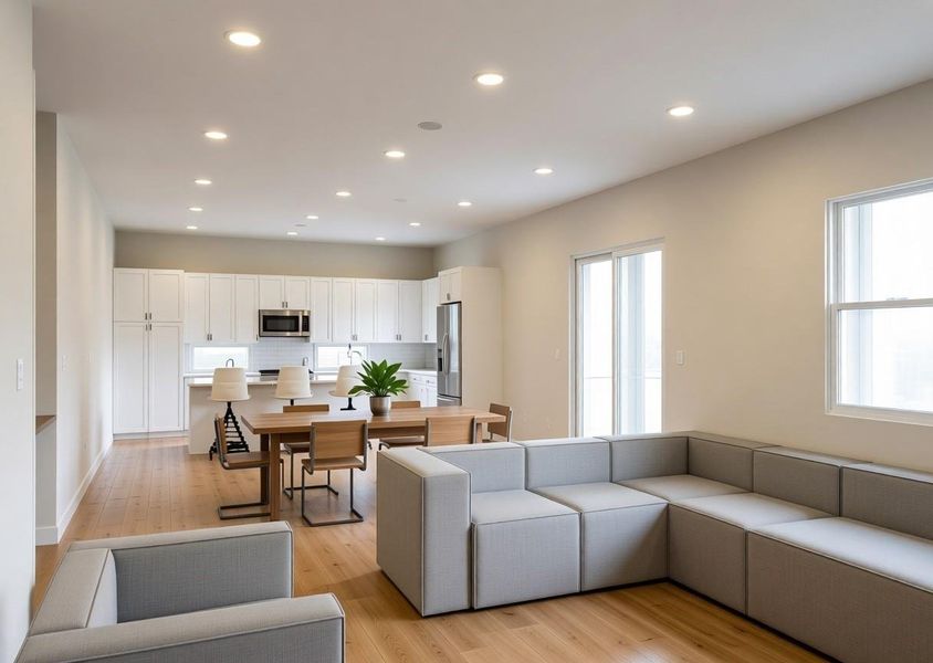 1921 West St - 1st floor rendering, selections will vary and subject to change