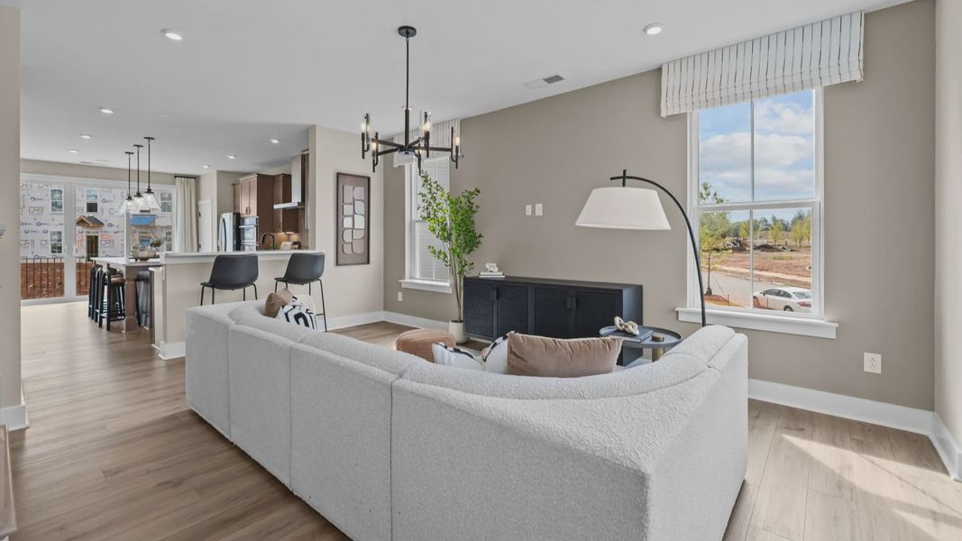 The Landon Plan at River District by DRB Homes in Charlotte, NC-  Living Area