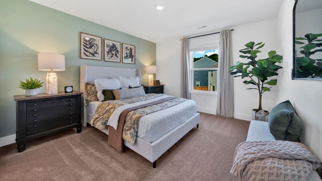 Furnished interior view inside a new home in Macon Townhomes, Seymour (Image 10).