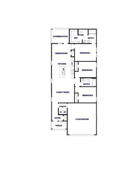 2D floor plan layout of this home in Breckenridge Forest, Spring, TX (Image 4).