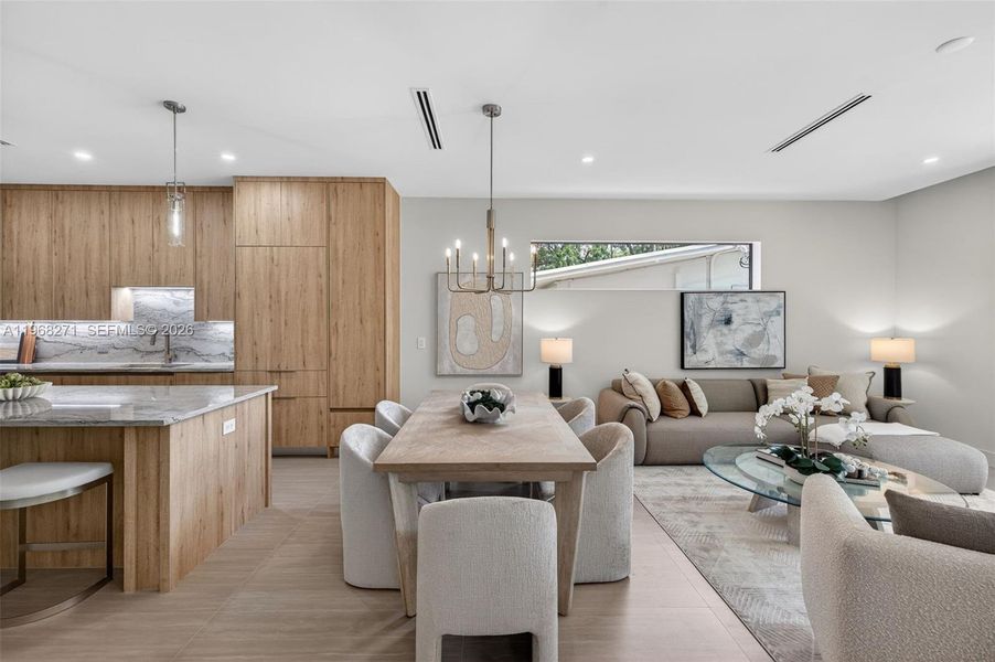Furnished interior view inside a new home in , Fort Lauderdale (Image 8).