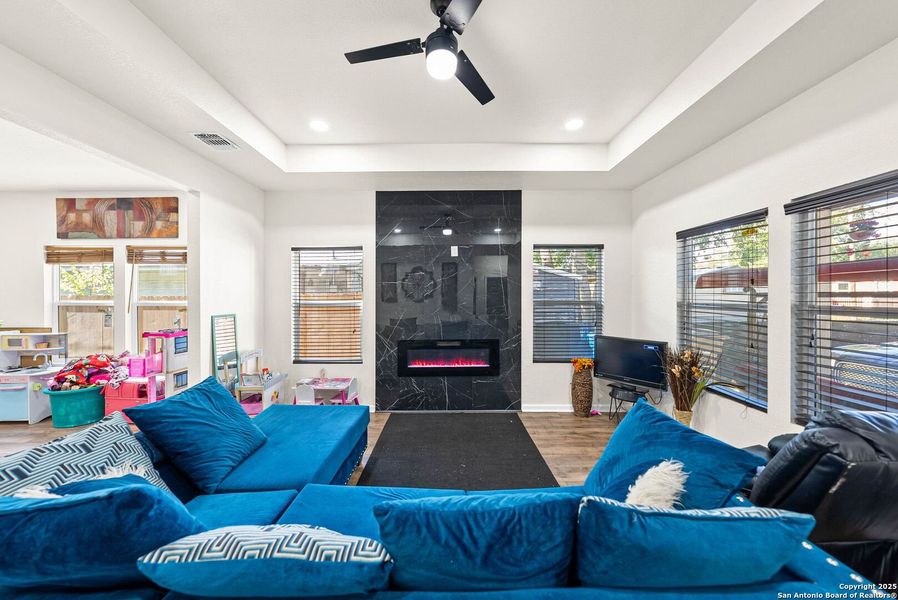 Furnished interior view inside a new home in , San Antonio (Image 8). Furnished interior view inside a new home in , San Antonio (Image 8).