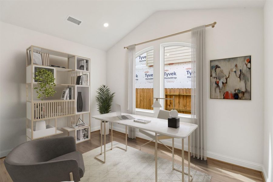 Furnished interior view inside a new home in Woodhavyn 60', Magnolia (Image 10).