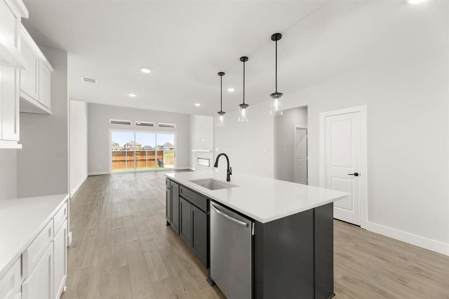 Furnished interior view inside a new home in Villages of Creekwood, Frisco (Image 12).