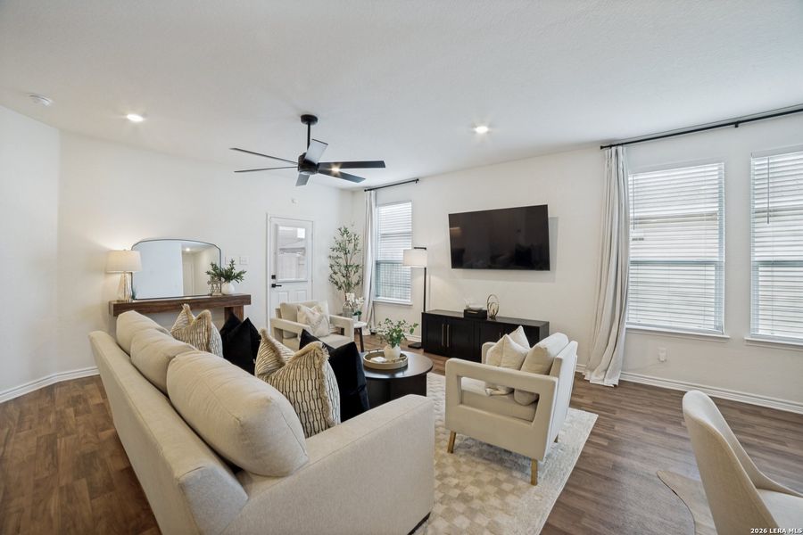 Furnished interior view inside a new home in , San Antonio (Image 15). Furnished interior view inside a new home in , San Antonio (Image 15).