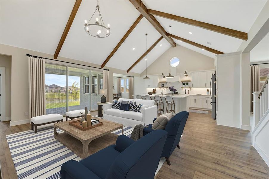 Furnished interior view inside a new home in Elevon, Lavon (Image 28).
