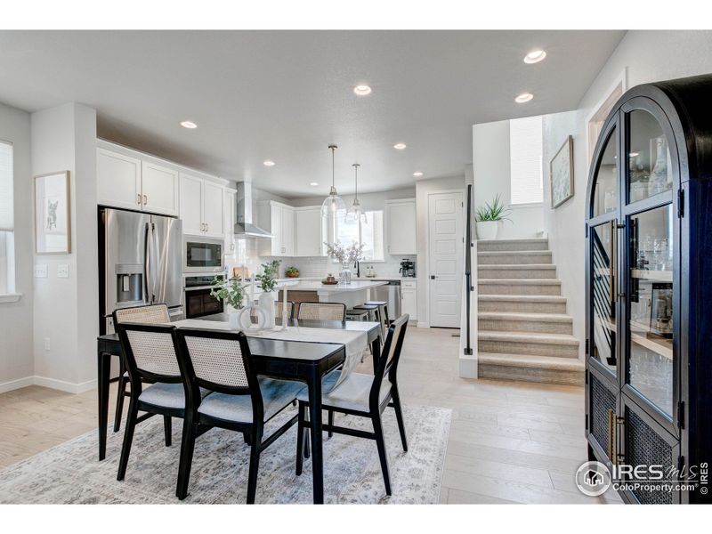 Notice the upgraded cabinet depth refrigerator!