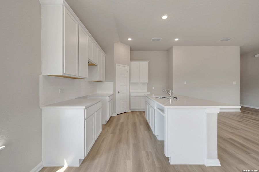 Furnished interior view inside a new home in Chaparral Ranch, Floresville (Image 5).