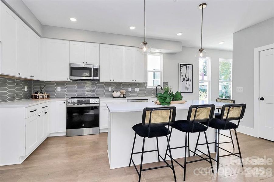 Furnished interior view inside a new home in , Charlotte (Image 5).