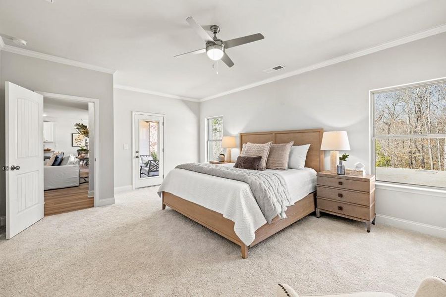 Furnished interior view inside a new home in , Homer (Image 28).