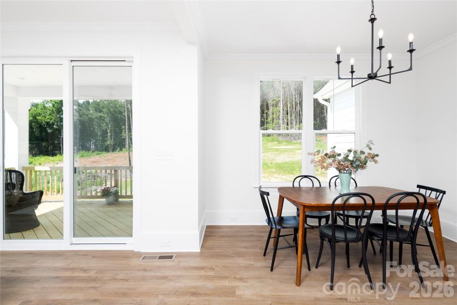 Furnished interior view inside a new home in , Sherrills Ford (Image 9).