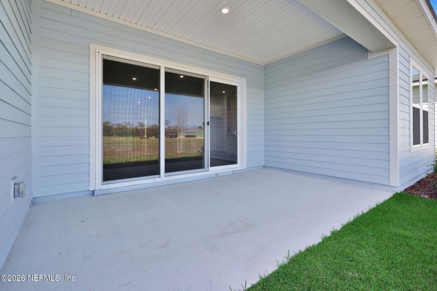 Exterior details and patio area of a home in Veranda Bay, Flagler Beach (Image 32).