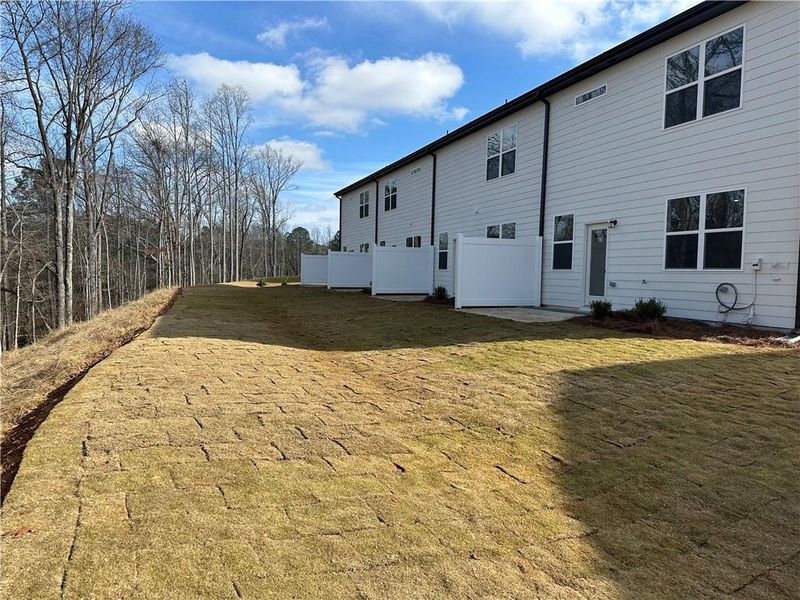 Exterior details and patio area of a home in Millstone at Mundy Mill, Gainesville (Image 3).