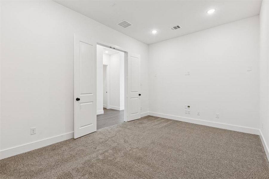 The spacious media room is the perfect place to host family movie night or big game day parties! The spacious media room is the perfect place to host family movie night or big game day parties!