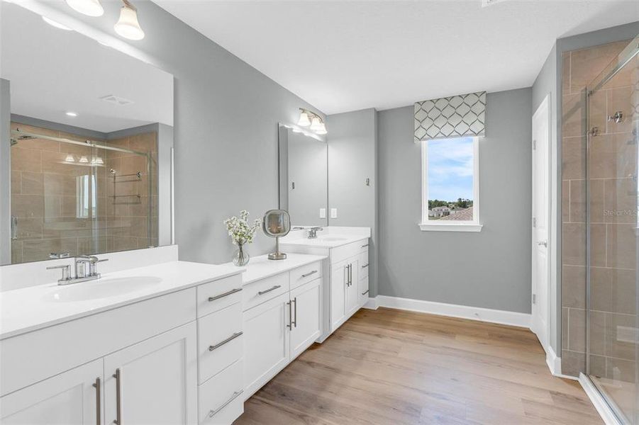 Furnished interior view inside a new home in Bella Terra, Clermont (Image 17).