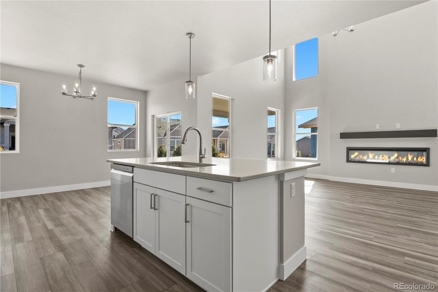 Furnished interior view inside a new home in , Colorado Springs (Image 12).