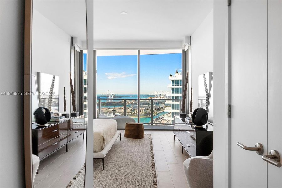 Furnished interior view inside a new home in , Miami Beach (Image 27). Furnished interior view inside a new home in , Miami Beach (Image 27).