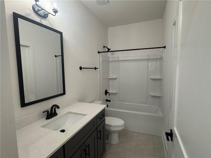 Furnished interior view inside a new home in The Fields of Walnut Creek, Pendergrass (Image 9).