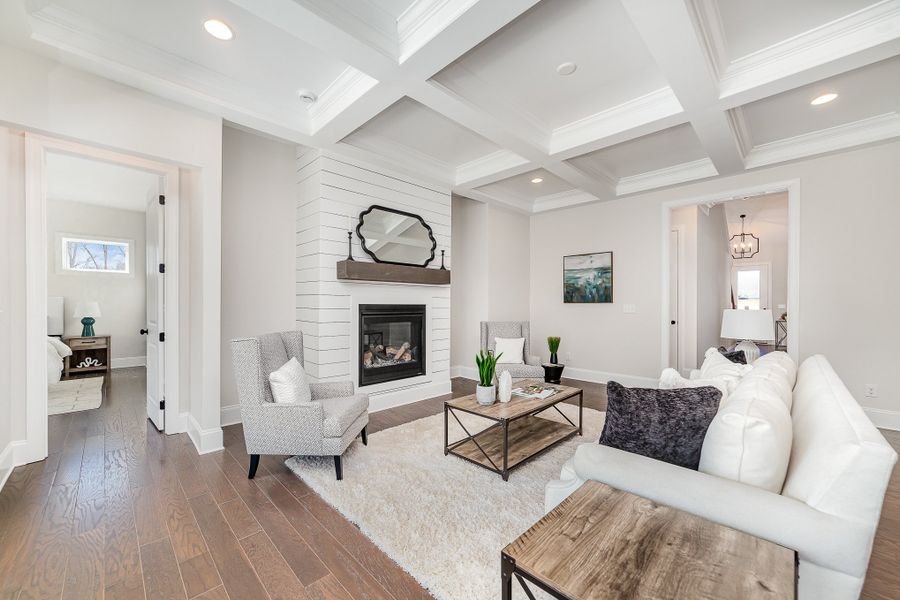 Representative furnished interior of a home built from the Madison by Greybrook Homes in Harbor Watch, Statesville (Image 10).