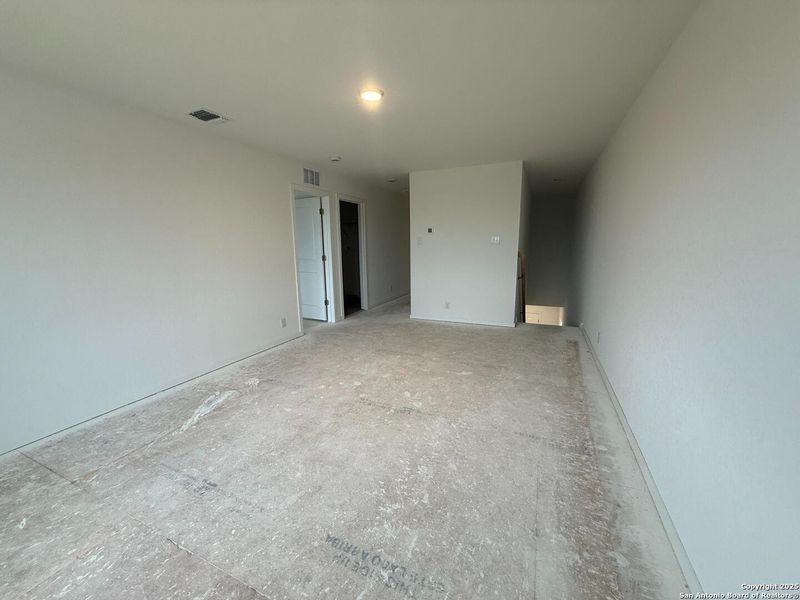 In-progress construction of a new home in Meadows at Hennersby Hollow 40's, San Antonio, TX (Image 19).