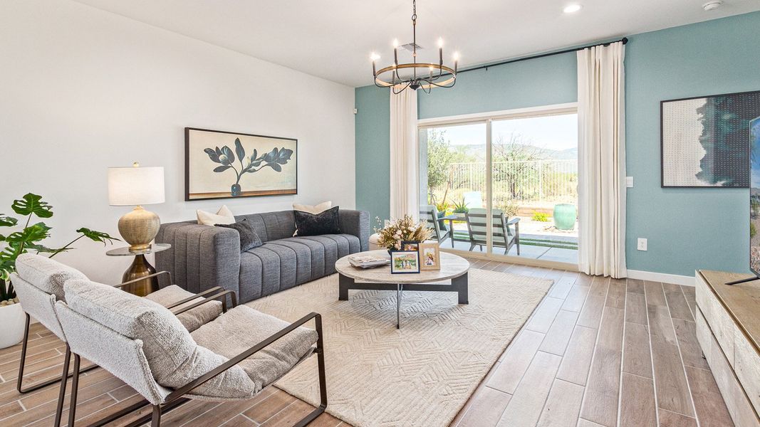 Furnished interior view inside a new home in Saguaro Bloom, Marana (Image 5). Furnished interior view inside a new home in Saguaro Bloom, Marana (Image 5).