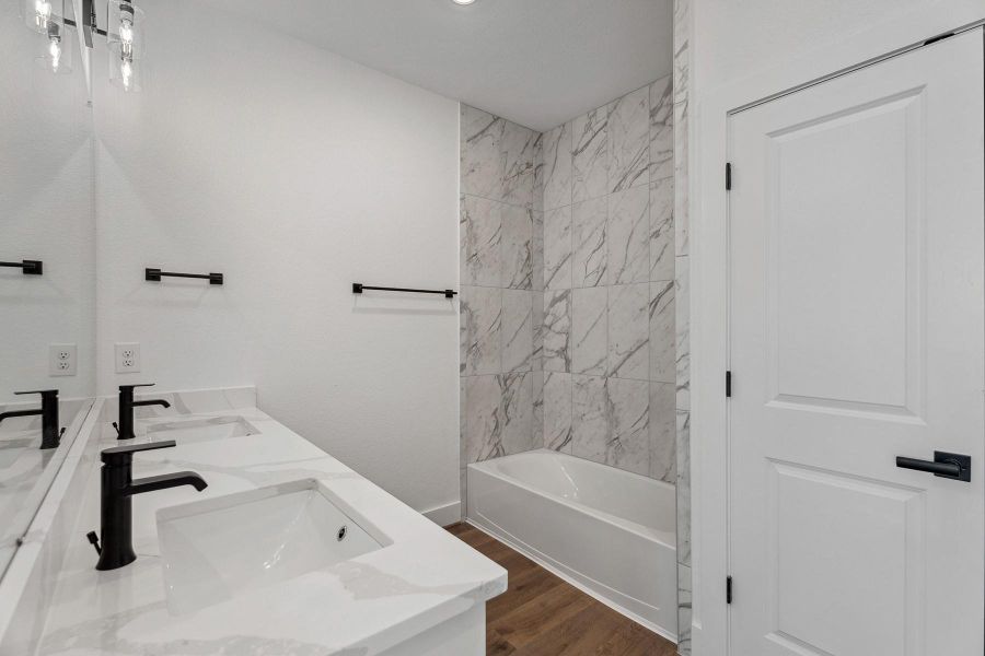 Furnished interior view inside a new home in Hallimore Ranch, Rosenberg (Image 9).