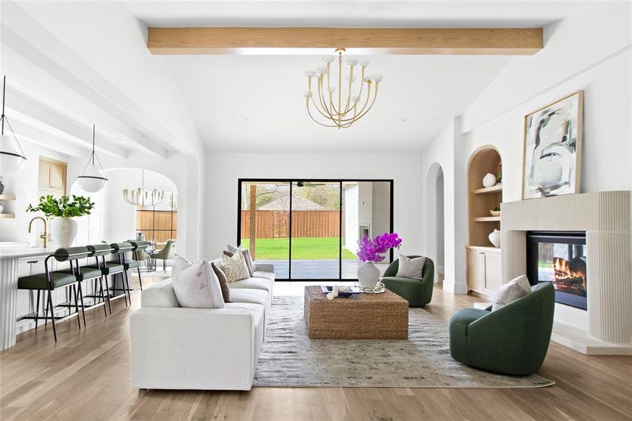 Furnished interior view inside a new home in , Dallas (Image 35).