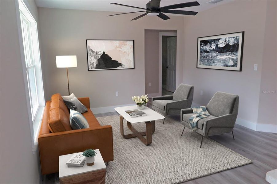 Furnished interior view inside a new home in , Hawthorne (Image 5). Furnished interior view inside a new home in , Hawthorne (Image 5).