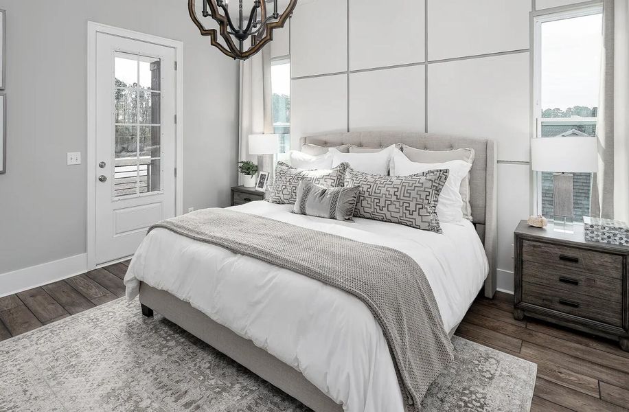 Furnished interior view inside a new home in , Meggett (Image 9).