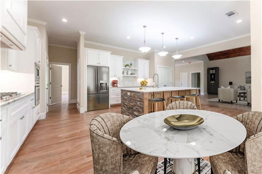 Furnished interior view inside a new home in , Suwanee (Image 14).