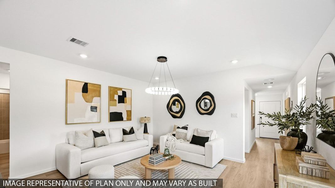 Furnished interior view inside a new home in , Crosby (Image 4).