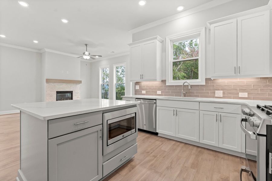 Representative furnished interior of a home built from the The Castleberry by The Providence Group in Aberdeen, Hoschton (Image 6).