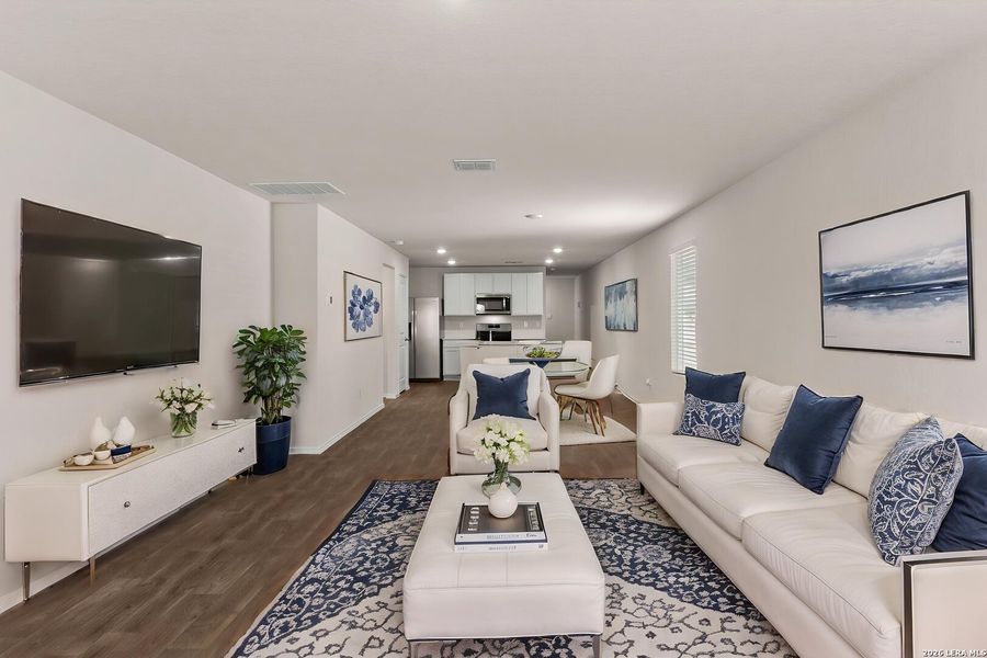 Furnished interior view inside a new home in Redbird Ranch, San Antonio (Image 5).
