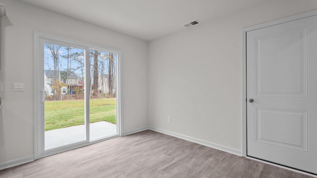 Representative unfurnished interior of a home built from the Rachel by D.R. Horton in Hobbs Farm, Ayden (Image 15).