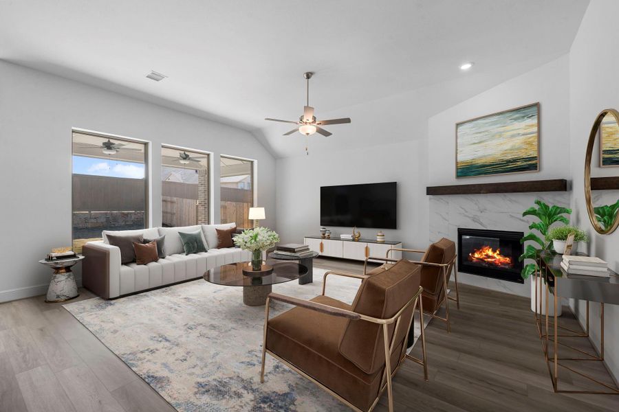 Furnished interior view inside a new home in Chambers Creek, Willis (Image 11).