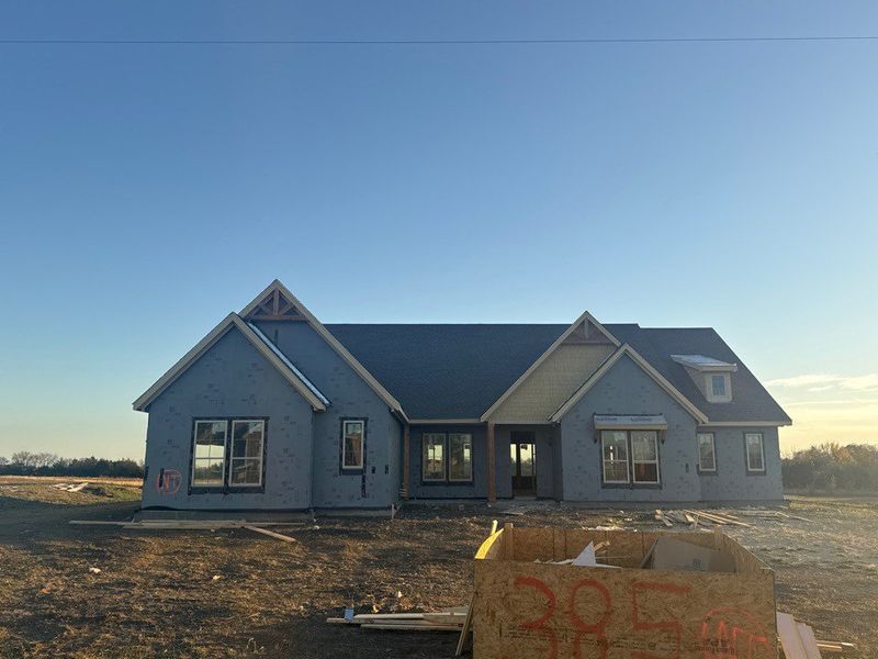 In-progress construction of a new home in Fannin Ranch, Leonard, TX (Image 3).
