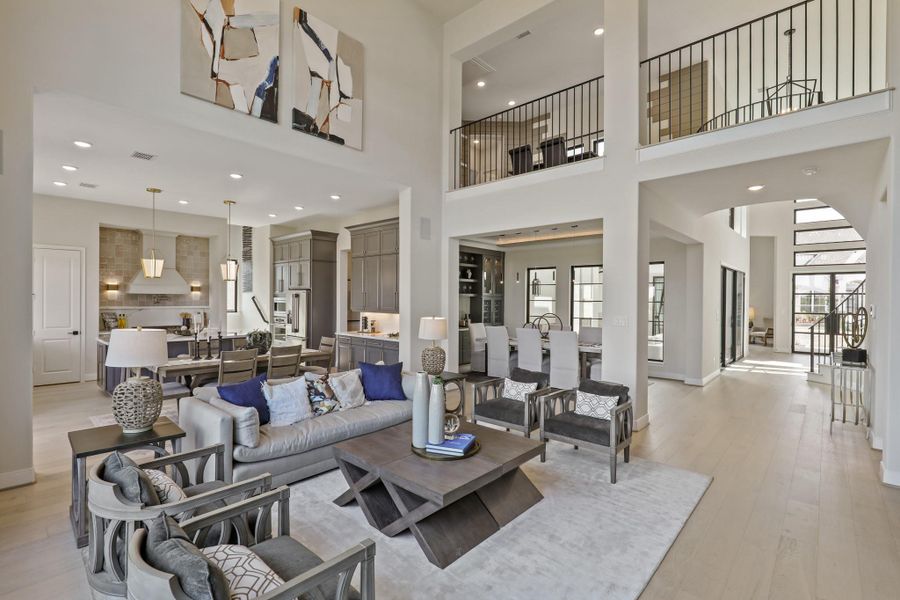 The light filled living space. Representational image.