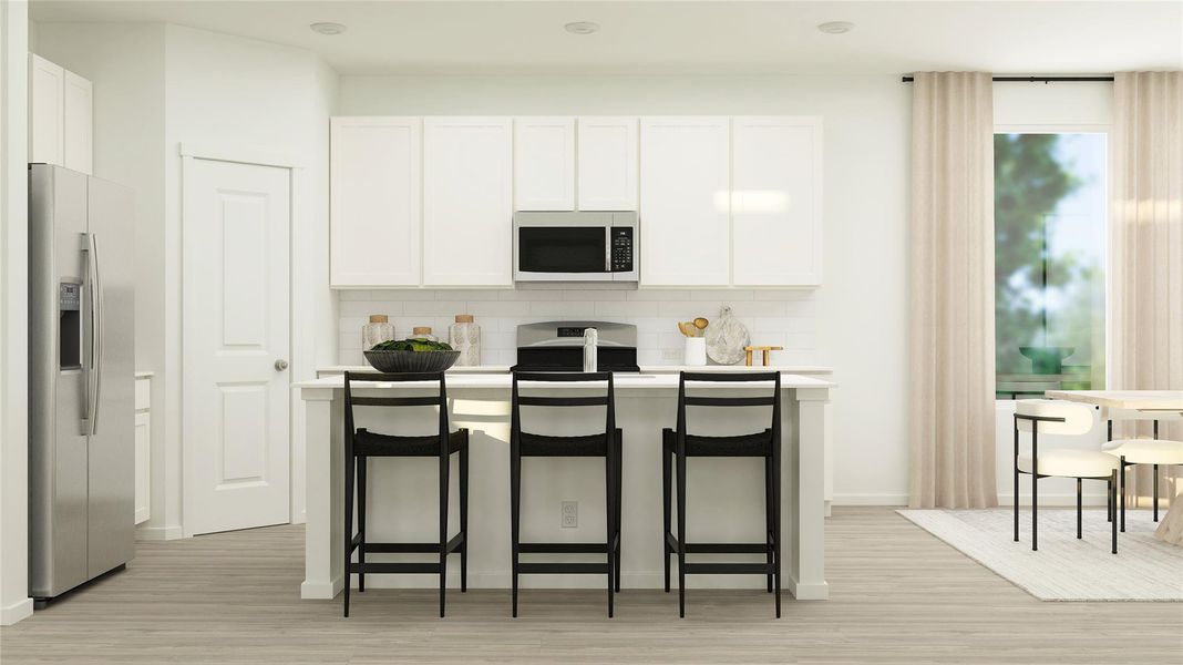 Furnished interior view inside a new home in Meadowlark Preserve, Pflugerville (Image 17).