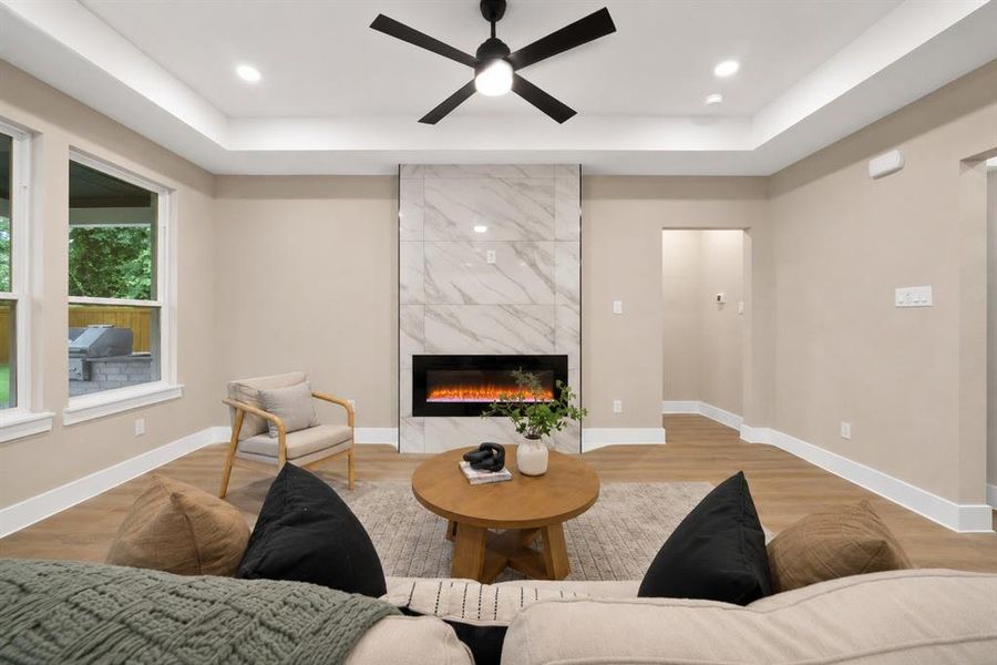 Furnished interior view inside a new home in , Dallas (Image 17). Furnished interior view inside a new home in , Dallas (Image 17).