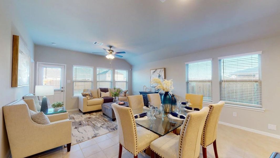 Furnished interior view inside a new home in Sunterra, Katy (Image 13).
