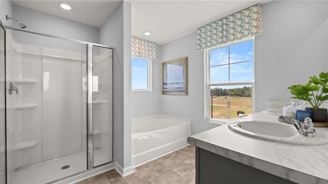 Furnished interior view inside a new home in Bridle Creek, Locust Grove (Image 32).