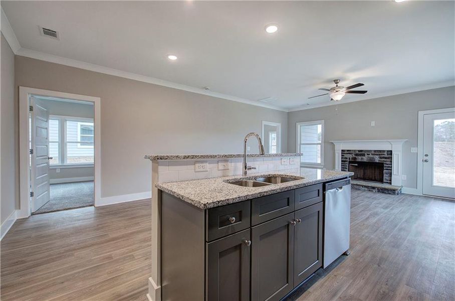Furnished interior view inside a new home in , Cartersville (Image 10).